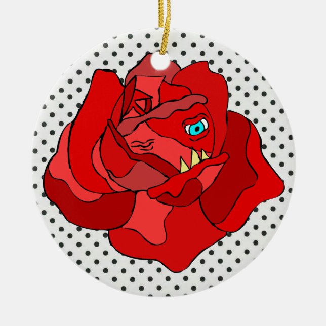 RUTHLESS ROSE ORNAMENT (Front)
