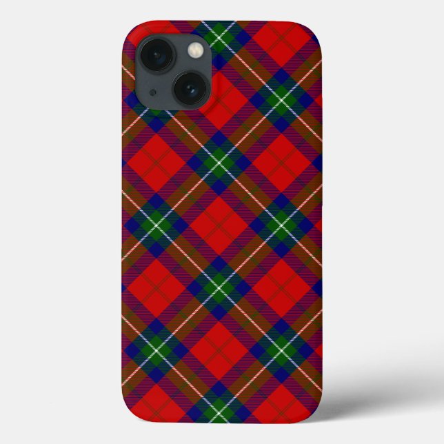 Ruthven tartan red green blue plaid Case-Mate iPhone case (Back)