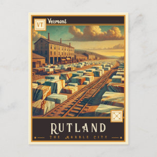 Rutland, Vermont Vintage Postcard