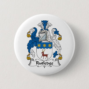 Rutledge Family Crest 2 Inch Round Button