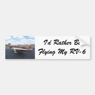 RV-6 Aircraft Bumper Sticker
