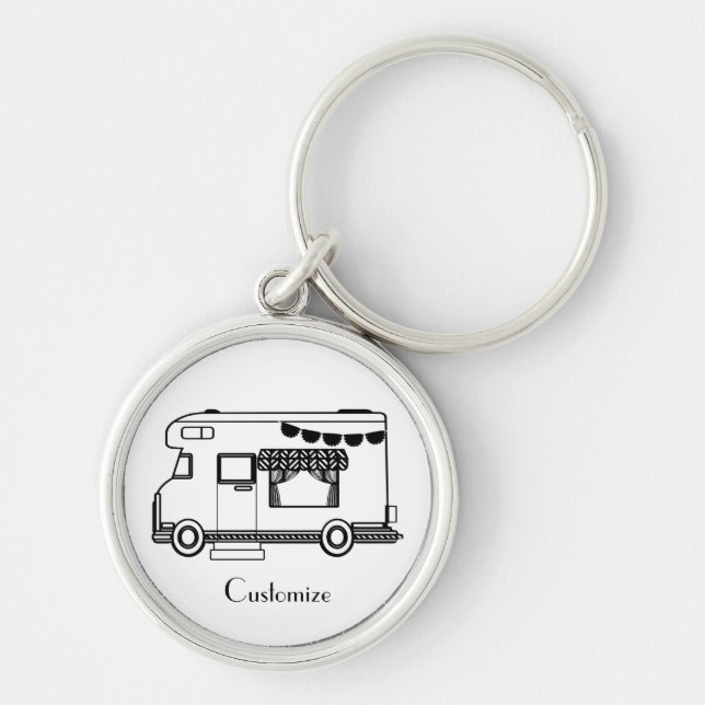 RV Camper Caravan Thunder_Cove Keychain (Front)