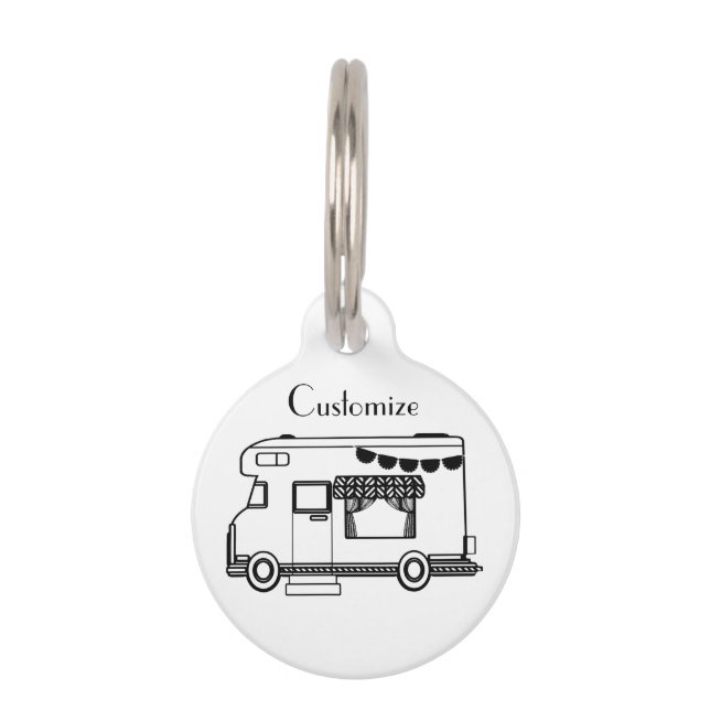 RV Camper Caravan Thunder_Cove Pet Tag (Front)