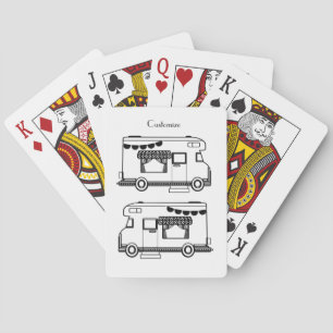 RV Camper Caravan Thunder_Cove Playing Cards