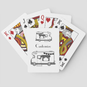 RV Camper Caravan Thunder_Cove Playing Cards