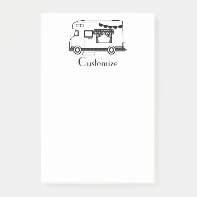 RV Camper Caravan Thunder_Cove Post-it Notes (Front)