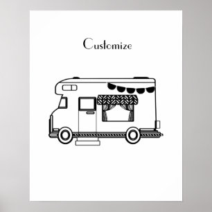 RV Camper Caravan Thunder_Cove  Poster