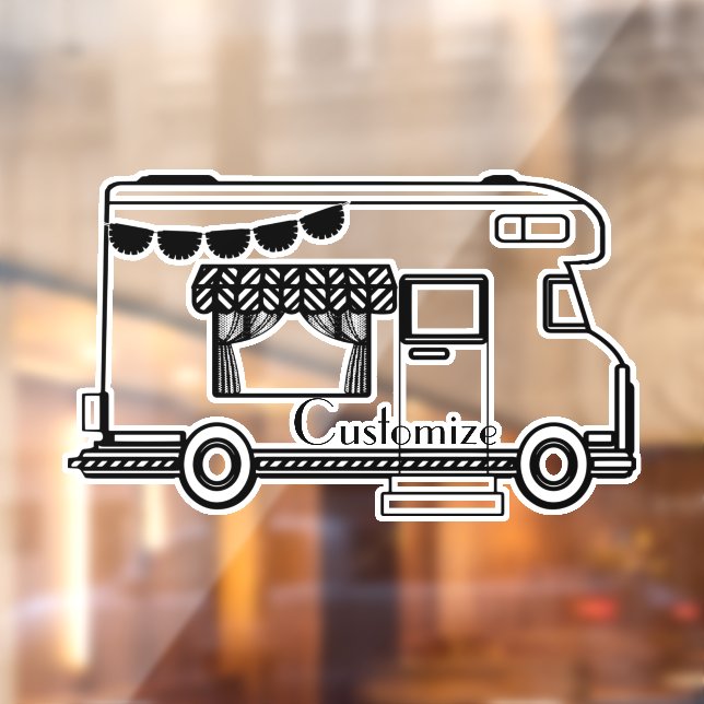 RV Camper Caravan Thunder_Cove  Window Cling (Sheet 2)