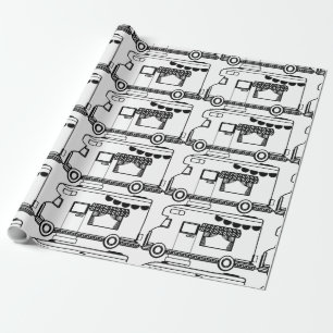 RV Camper Caravan Thunder_Cove Wrapping Paper