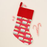 RV Camper Vanlife Vintage Trailer Charming Christmas Stocking<br><div class="desc">Check out this charming pattern with vintage RV trailers. Perfect holiday pattern. Check my shop for more matching items like gift wrap,  tree skirts and more!</div>