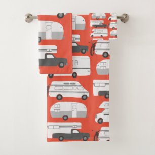 RV Campervan vanlife Motorhome Trailer CUSTOMIZE Bath Towel Set