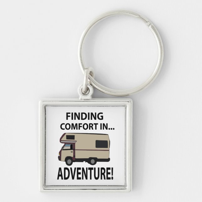 RV Camping Adventure Rving Keychain (Front)