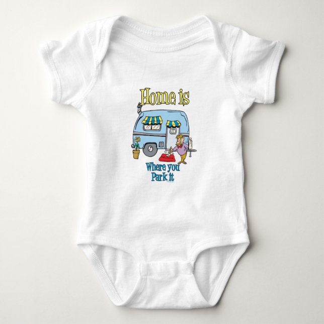 Rv Camping Baby Bodysuit (Front)