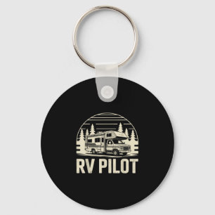 Rv camping camper rv pilot road trip adventure keychain