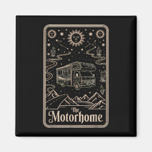 Rv camping camper the motorhome moon mountain  magnet