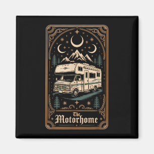 Rv camping camper the motorhome moon mountain magnet