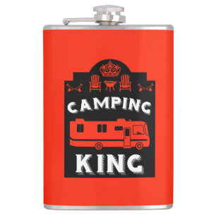 RV Camping King USA Hip Flask