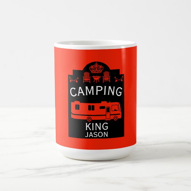 RV Camping King USA Magic Mug (Center)
