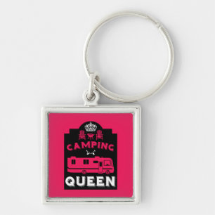 RV Camping Queen USA Keychain
