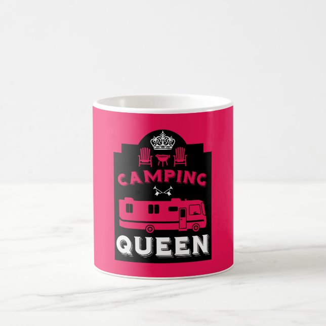 RV Camping Queen USA Magic Mug (Center)
