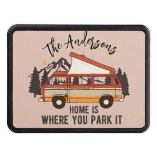 RV Camping Tent Trailer Home is Where You Park It Trailer Hitch Cover
