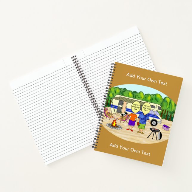 RV Cartoon Travel Journal Diary (Inside)