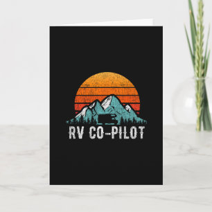 Rv Co-pilot Shirt Motorhome Travel Vacation Gift  Card