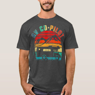 RV CoPilot Camping Funny Vintage Motorhome Travel T-Shirt