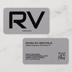🚐 RV Custom QR Code Premium Business Card