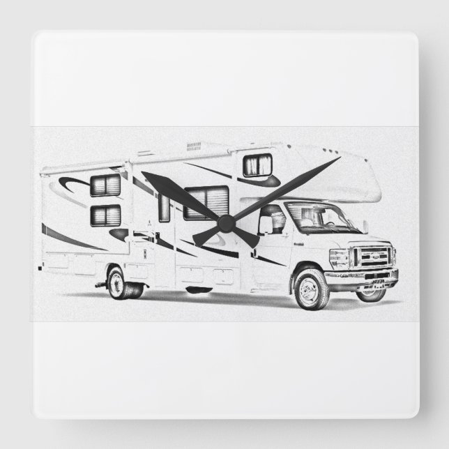 "RV" design wall clocks (Front)