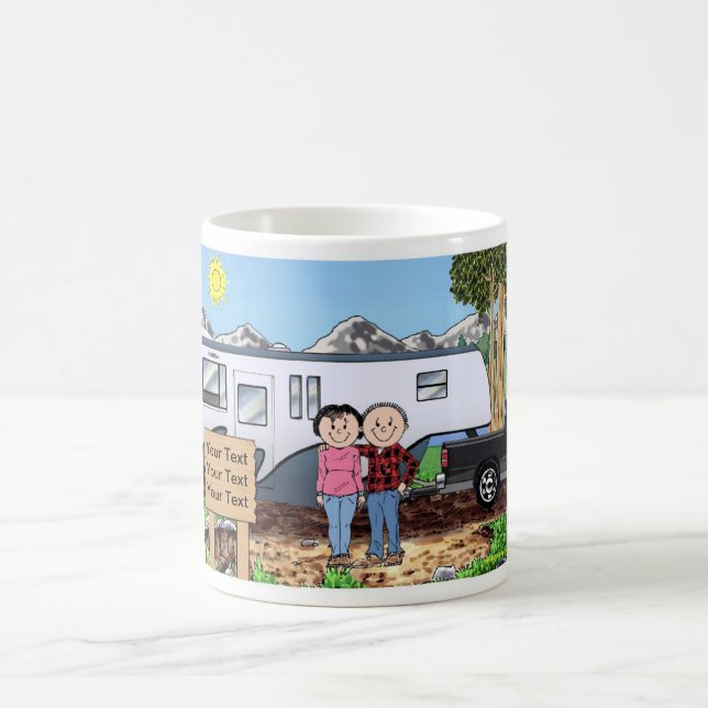 RV Lovers, Fifth Wheel Coffee Mug (Center)