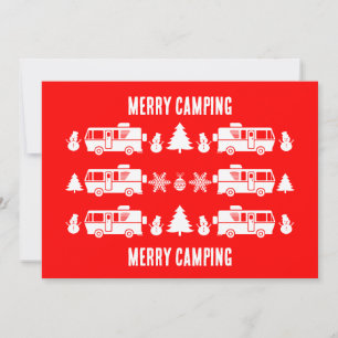 RV Motorhome Christmas Decor Holiday Card