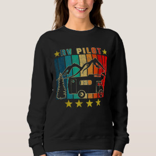 Rv Pilot Camping Funny Vintage Motorhome Travel Va Sweatshirt