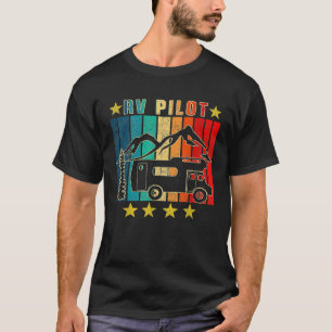Rv Pilot Camping Funny Vintage Motorhome Travel Va T-Shirt