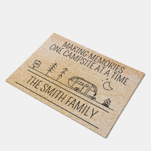RV Pop Up CAMPER Home Welcome Mat Housewarming