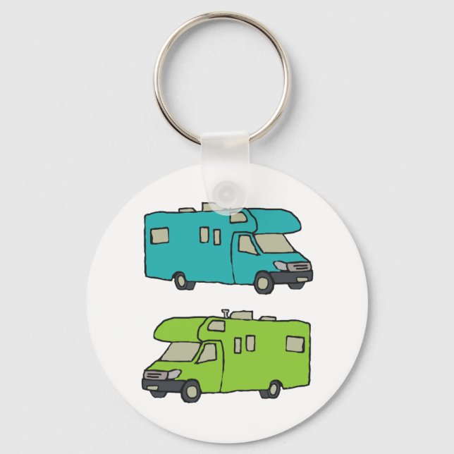 RV Recreational Vehicle Keychain (Front)