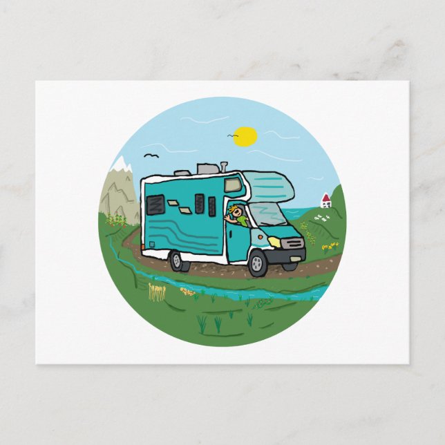 RV Recreational Vehicle Postcard (Front)