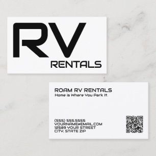 🚐 RV Rentals Custom QR Business Card