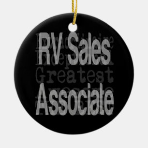 RV Sales Associate Extraordinaire Ceramic Ornament