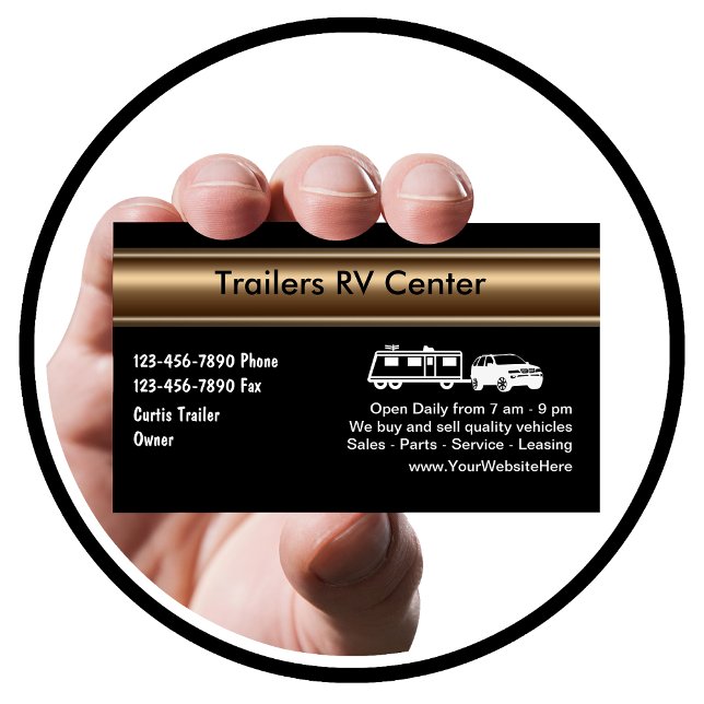 RV Trailer Business Cards (Creator Uploaded)