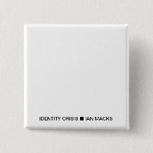 RVE Ian Macks' IDENTITY CRISIS Pin (White Square)
