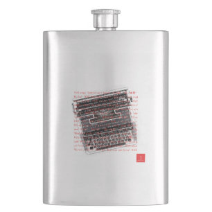 RVE SAYS: "Write A Book" Steel Flask