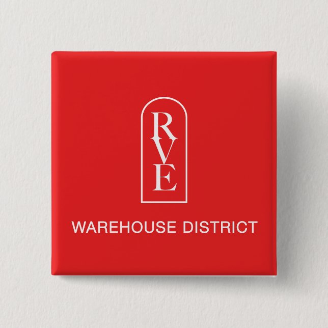 RVE WAREHOUSE DISTRICT Square Pin (Front)