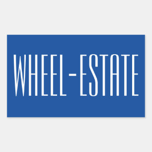 Rving RV Camper Camp Motor Home Fun = Wheel Estate Sticker