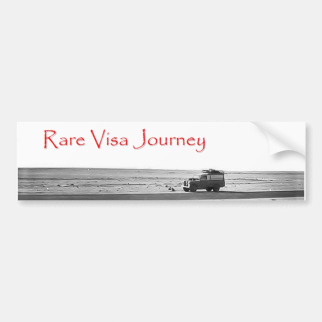 RVJ Desert Crossing Bumper Sticker (Front)