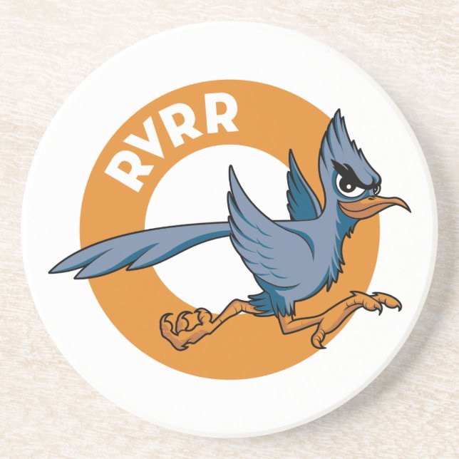 RVRR Circular Sandstone Coaster (Front)