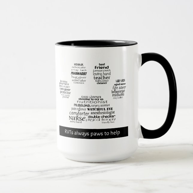 RVT Pawprint mug (Right)
