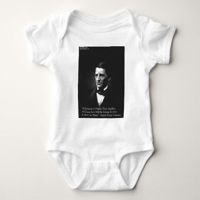 RW Emerson Intellect & Character Quote Gifts & Tee (Front)