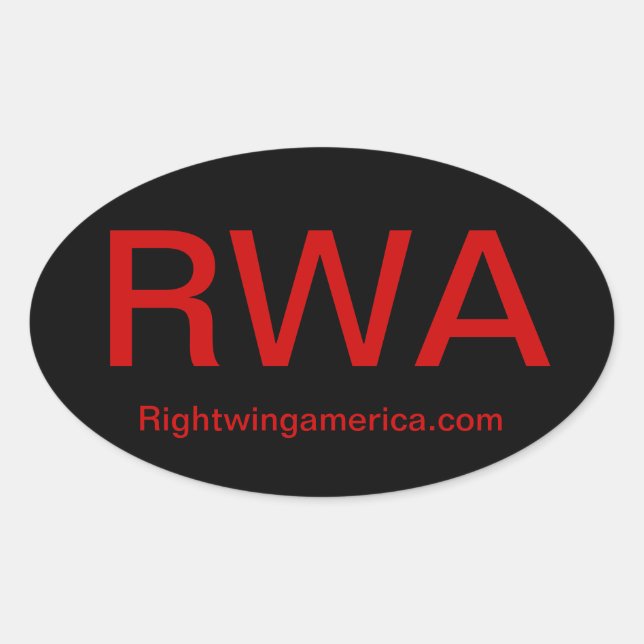 RWA OVAL STICKER (Front)