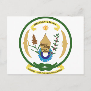 Rwanda Coat of Arms Postcard